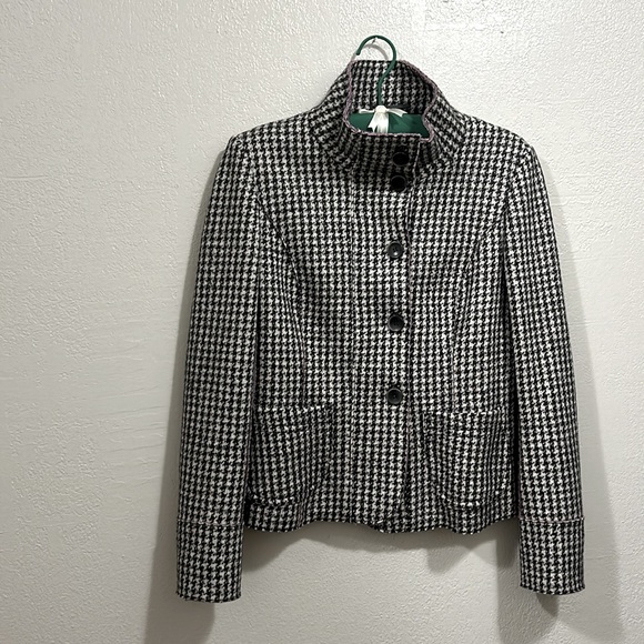 Weekend by Max Mara will houndstooth button down jacket, size 8 - Picture 3 of 14